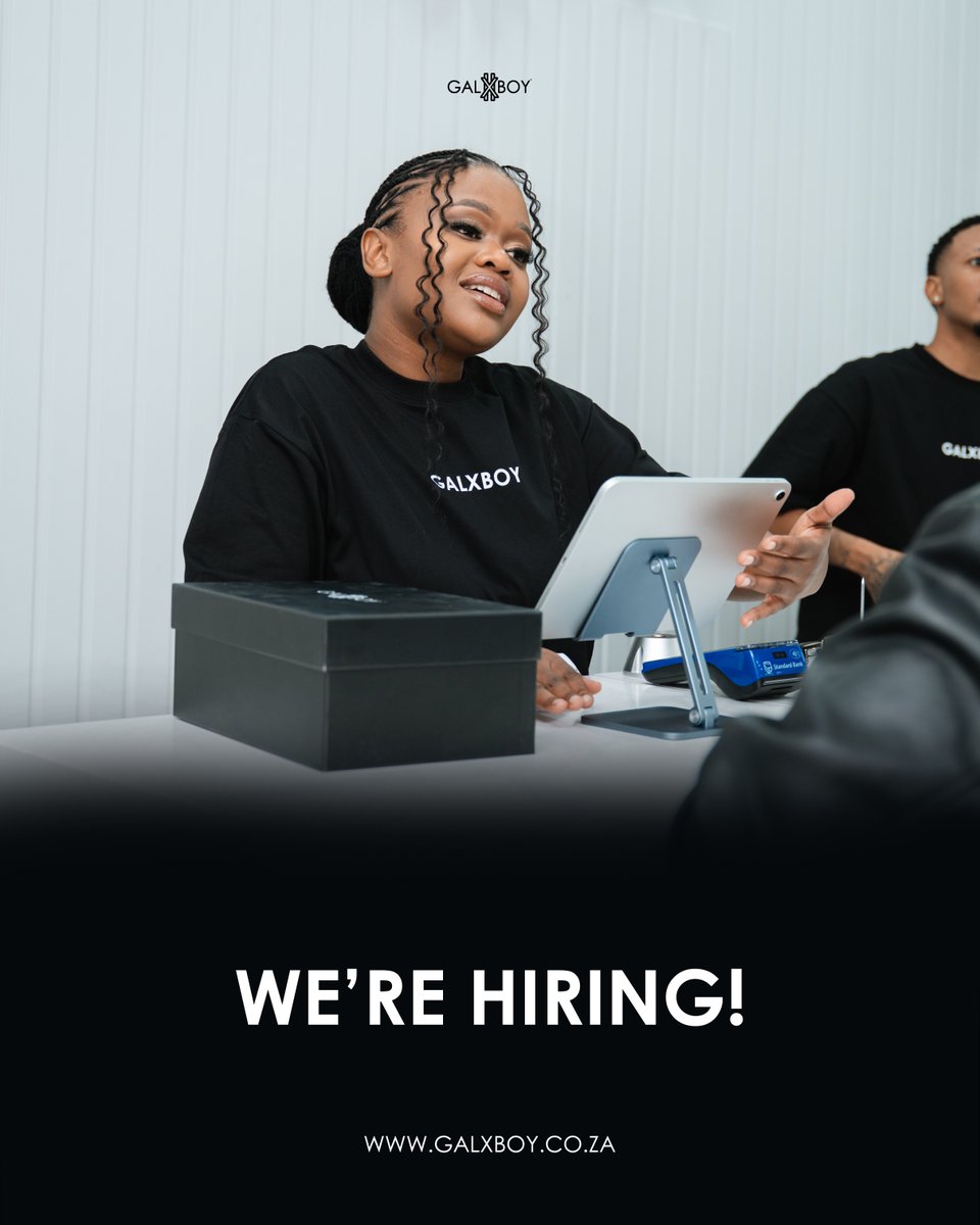 GALXBOY's tweet photo. We're hiring! Click on the link to apply!​

Junior IT Support Technician
📍Johannesburg, Gauteng (HQ)

Junior Software Engineer
📍Johannesburg, Gauteng (HQ)

GALXBOY – THAT'S CULTURE.
https://t.co/UK5Qh8FTd3 https://t.co/ZQMjm7Aur2