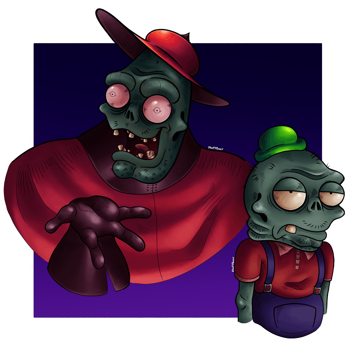 brainmuncherZ's tweet photo. Bambimp and Expungantuar 
Full quality version can be found on my DA #pvz #daveandbambi https://t.co/LESoKzEoOg