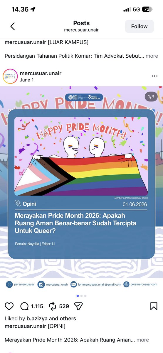 KampusUpdate's tweet photo. Ini serius UI dan UNAIR post begini? https://t.co/WmbMFGAxYz
