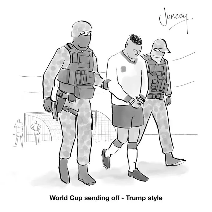 JohnBrynt's tweet photo. USA World Cup sending off https://t.co/qVxGejBO5q