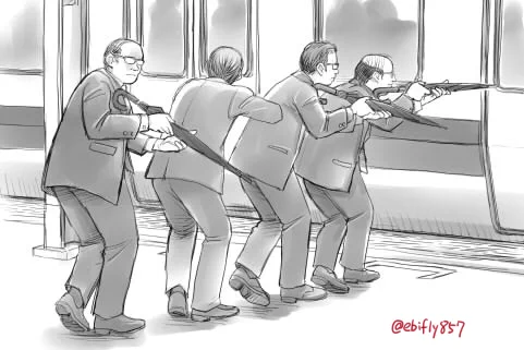 タグにかこつけて大昔に描いたラクガキ再掲
#傘の日 