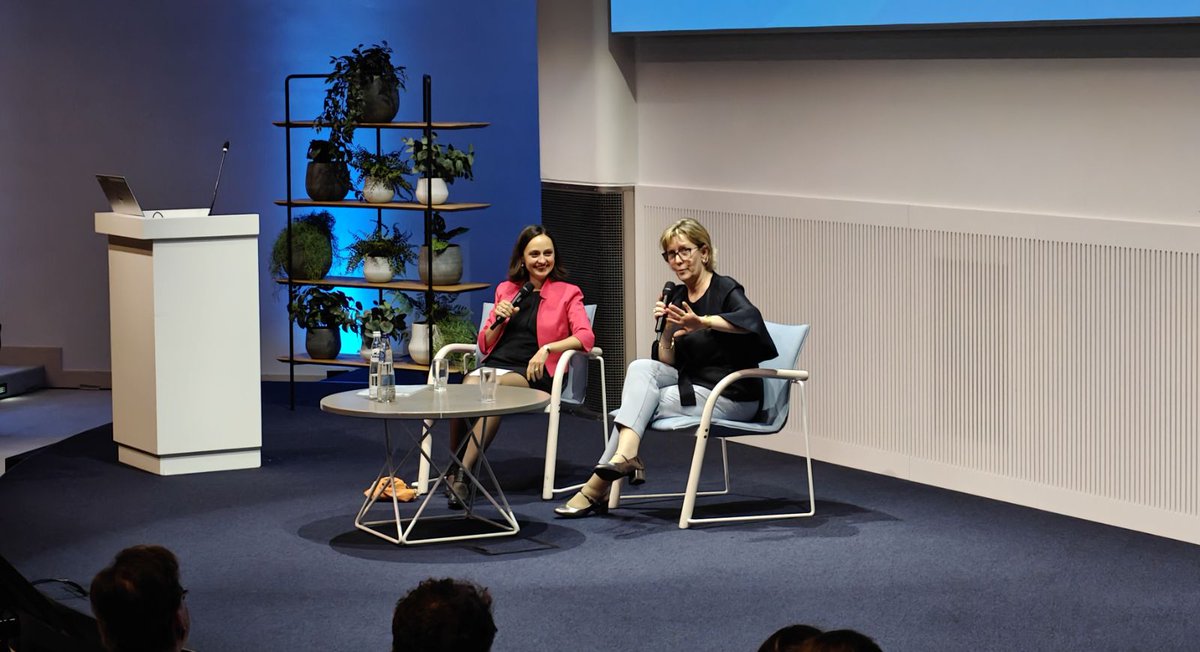 forfinancewatch's tweet photo. Our secretary general @ibuscke joined commissioner for financial services and the savings &amp; investments union Maria Luís Albuquerque for a fireside chat during the #FWConference2026 at the national bank of Belgium. https://t.co/gj1z94Q6gz