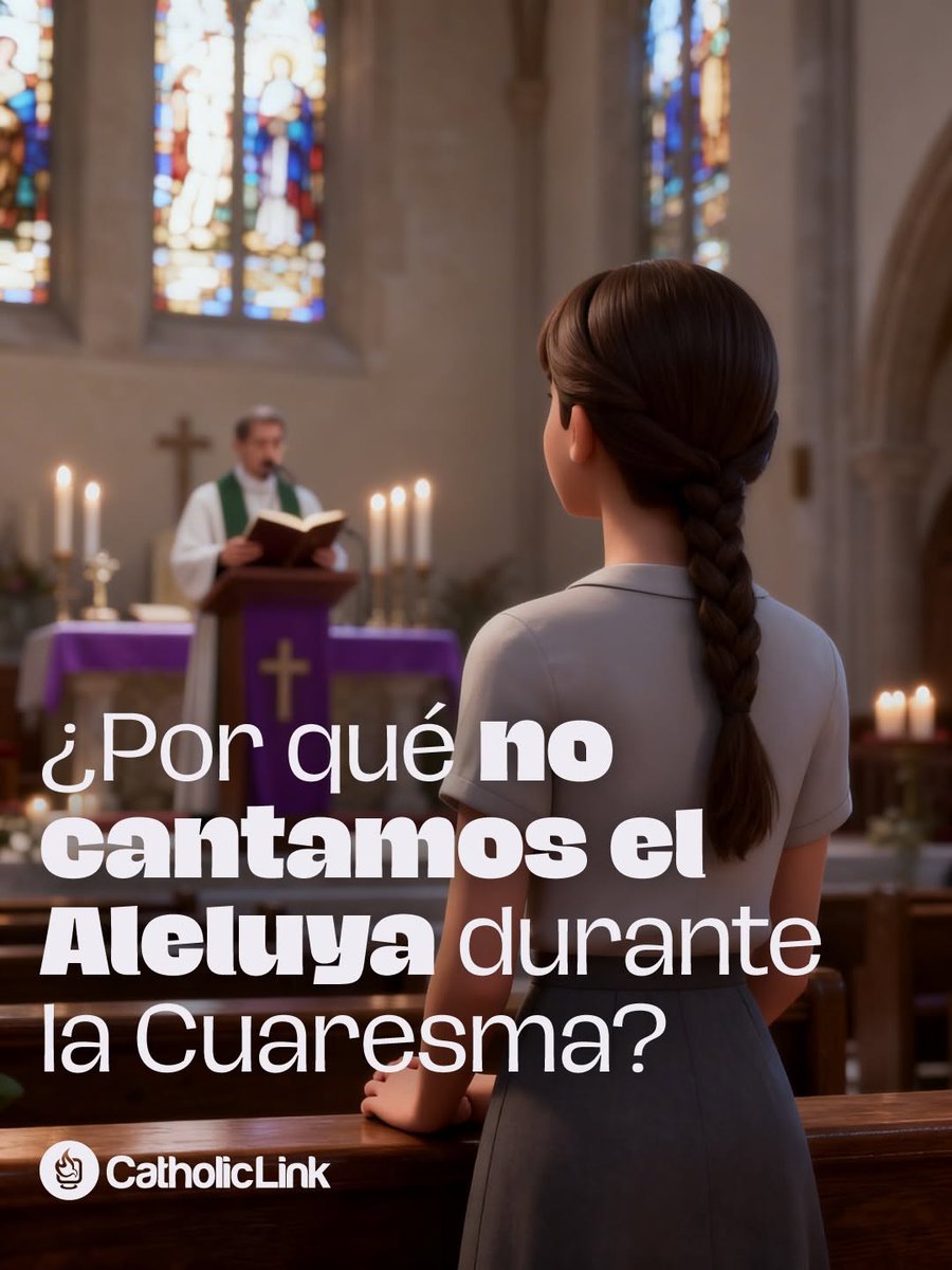catholiclink_'s tweet photo. ¿Has notado que durante la Cuaresma no cantamos el "Aleluya" en la Misa? Te compartimos el por qué en esta genial infografía 😉⠀ https://t.co/XVw2GIywL9