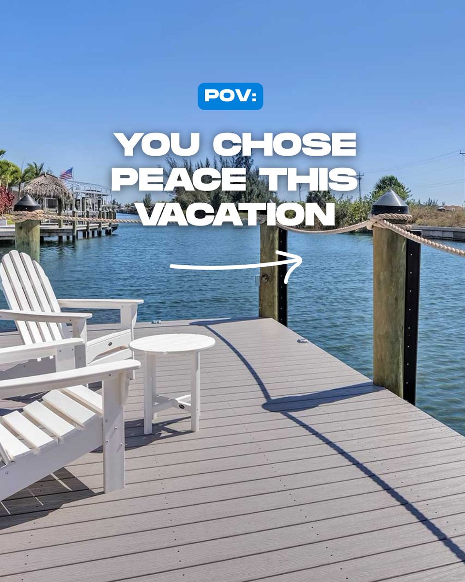 seabim's tweet photo. No crowded hotel lobbies. No fighting for a lounge chair. No rushing from one place to another.
Just your own space, waterfront views, and the freedom to spend each day exactly how you want.

Book your private villa now: https://t.co/VndTd6H5MR

#CapeCoral https://t.co/EnRP5sJeqv