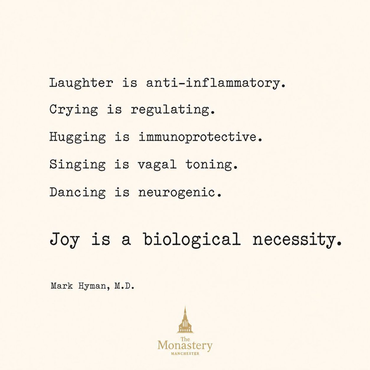 TheMonasteryMcr's tweet photo. Being human means feeling things deeply, and those emotions are a quiet superpower. 

#ThoughtfulThursday https://t.co/i0axEVWlZL
