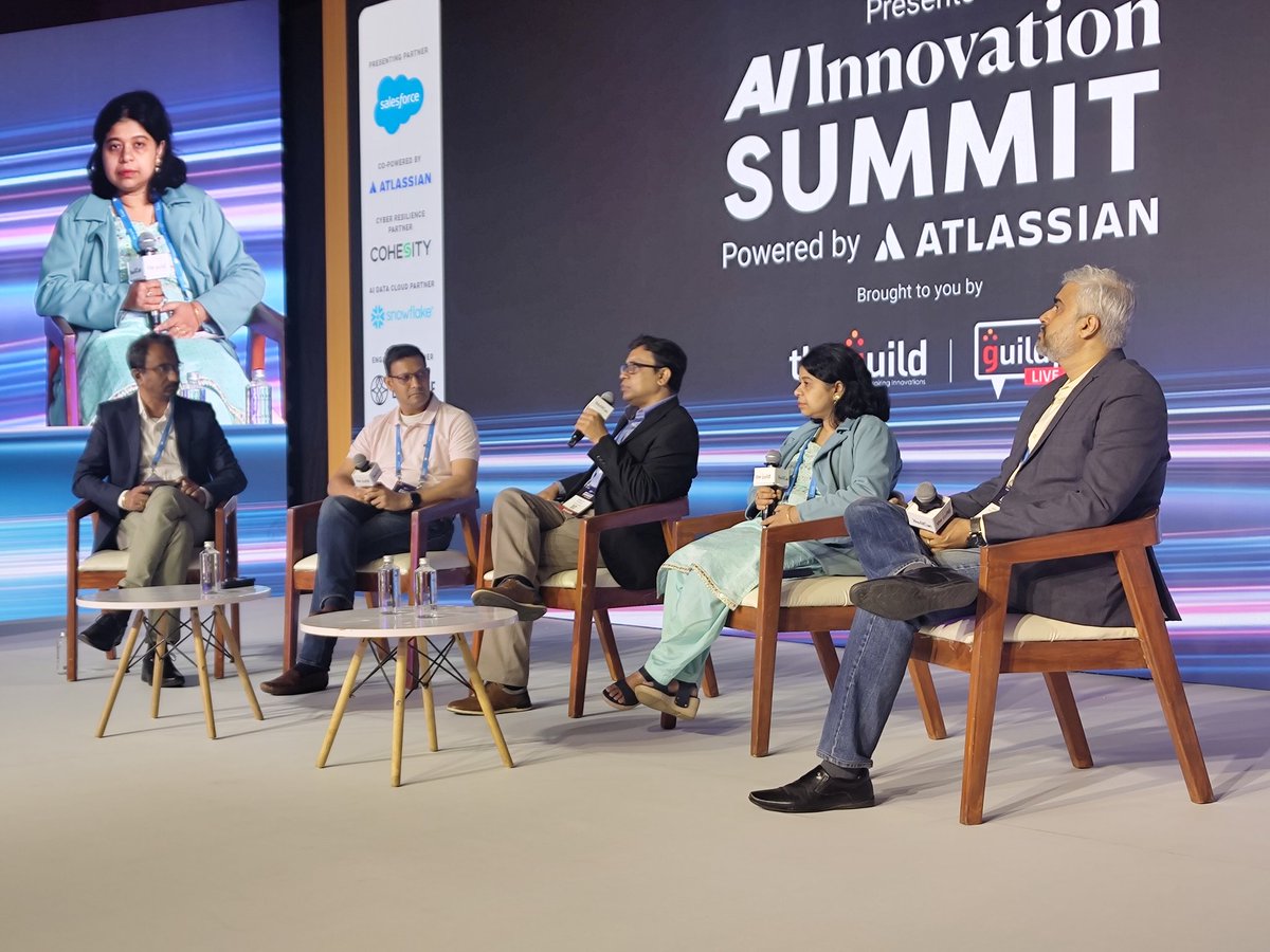 CloudAiSummit's tweet photo. Data, architecture, and AI—three pillars of the modern enterprise.

An insightful discussion featuring Sundar Ram, Chandan Vijay, Biswajit Biswas, Sharmistha Chatterjee, and Suvodip Chatterjee on transforming data into a competitive advantage.

#YesAICan #AIIS #AIInnovationSummit https://t.co/USKC4rLegC