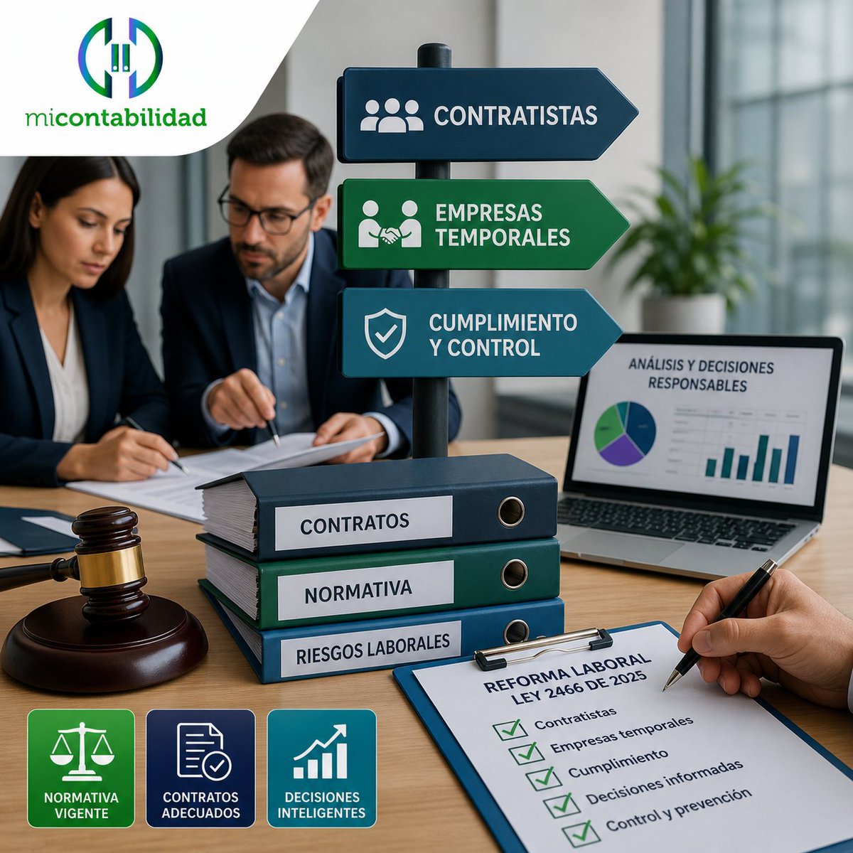 micontabilidad's tweet photo. Muchos empresarios recibieron la Ley 2466 de 2025 con preocupación: algunos creen que ya no podrán contratar servicios externos, otros piensan que las empresas de servicios temporales desaparecieron y varios están frena...  https://t.co/gOv3AzLjj4 https://t.co/HV36NRdgQH