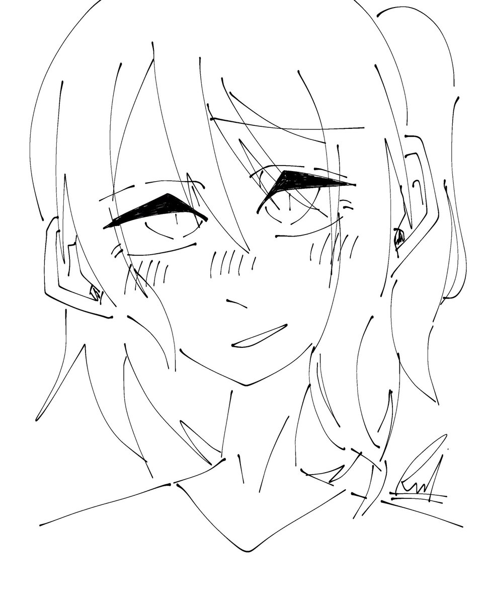 Syuna0440's tweet photo. 寝起き5分で描いたやつ https://t.co/MGQddFOTRl