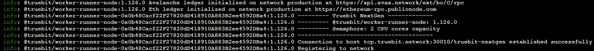 TrueCryptoPower's tweet photo. My node downloaded the latest prod.soft. It has been registered and is operating😮
So #Truebit deactivated the public nodes during the transition from beta to the production release
🤔Next step?Moving beyond the Stake Sponsorship Program & having each node owner stake 2,000 $TRU? https://t.co/gzLRxUqxOr