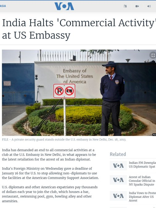 neorevolt's tweet photo. In 2013, when Devyani Khobragade incident happened, India took bulldozer to US Embassy in Delhi and removed their security barricades &amp; also stopped all commercial activity in the Embassy

Can we do something like now, instead of just Kadi Ninda over US bombing our ships https://t.co/YQV4Z8PjsN