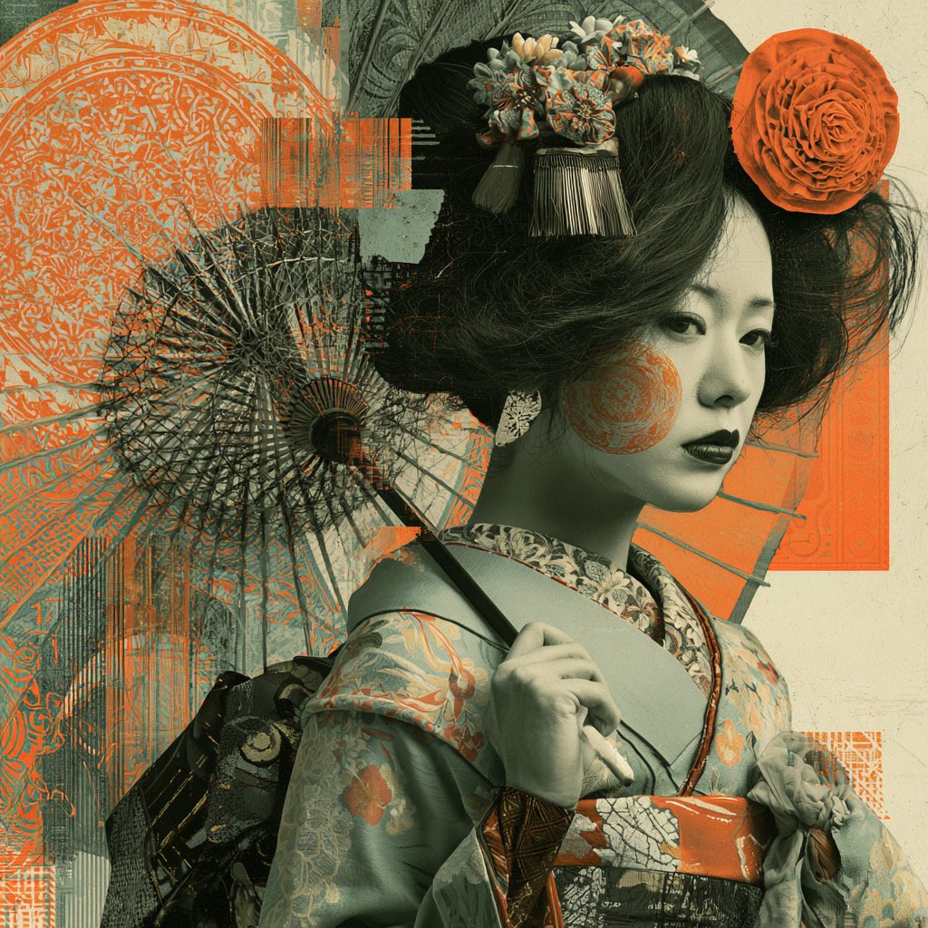 FOulhiou's tweet photo. #Promptshare

portrait of [SUBJECT], [style], [DESCRIBE], dada collage and glitch fragments, mixed media, fine art, intricate details, neutral background, elegant and surreal, in Orange (#FF7F11), Sage (#ACBFA4), Pale Lichen (#E2E8CE) and Black (#262626) --raw --p kn64m21 --v 8.1 https://t.co/sqpQXUGWDu