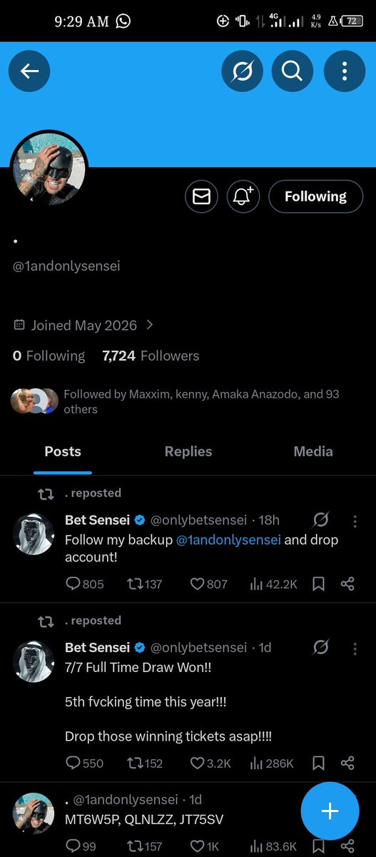 dfwneefex's tweet photo. @onlybetsensei @1andonlysensei I fit still day lucky, I no know. But, I don follow sharp.

7049657259
Moniepoint 

Thank you very much Baami 🙌 https://t.co/49HHoIomuf