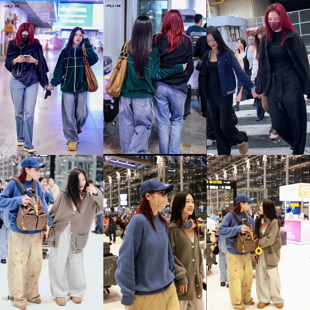 loveforFaye14's tweet photo. Khun  p and her Gne Z wife so beautiful. Same style in clothing,Same vibe, same energy and prefect chemistry. I love these pictures and we love them 🫠🌻🍑🫶🏼😍

#FayeAtom 
#FayePeraya 
#AtomPariya https://t.co/RyL02dvVEo
