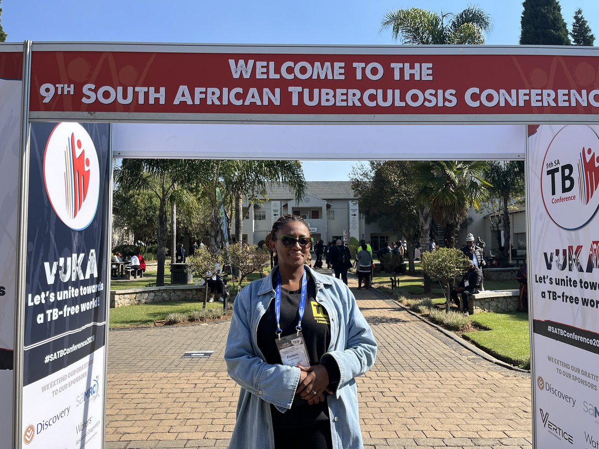 TBAC_sa's tweet photo. As the #SATBConference2026 comes to an end, @twice_m5099, Policy and Advocacy Officer at @TBAC_sa, reflected on the people at the heart of the #TB response, reminding delegates that the fight against #TB extends far beyond conference discussions and into communities across the country.

“Beyond the presentations and discussions lies a painful reality: people in rural communities are still losing their lives to a preventable and treatable disease.”

She stressed that the voices of affected communities, rural healthcare workers and traditional leaders must remain at the centre of #TB policy, funding and action.

“Most importantly, I am attending this TB Conference for those most affected by TB—the families, friends and communities who carry the burden of this disease every day...Ending TB starts with listening to and investing in the people most affected by it.”

#EndTB #CommunityVoices #HealthEquity #RuralHealth @MRCza @ConferenceTb @HST_health @HealthZA @StopTB @TBHIVCare @AHRI_News