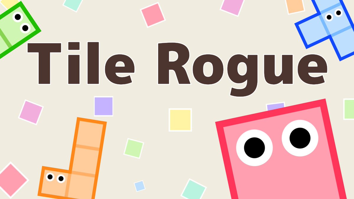 happyanhour's tweet photo. 本日、『Tile Rogue』の無料体験版をSteamで配信開始しました！
タイルの世界で道を作りながらゴールを目指すカジュアルパズルアクションです。

リプにあるSteamストアページURLからダウンロードしてぜひプレイしてみてください！

#ゲーム制作 #indiedev https://t.co/nwPzxzIWL5