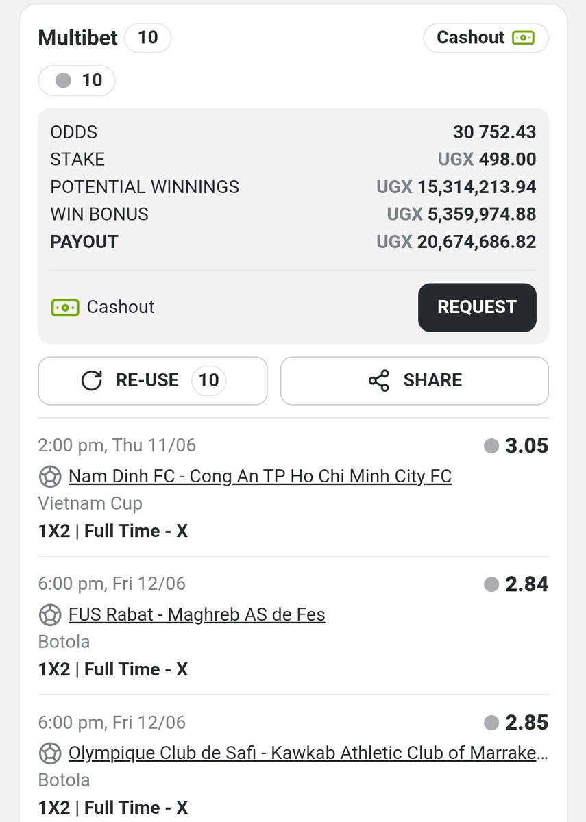 gold_miner10's tweet photo. Q99ADA7

💎Life Changing Odds 
🟢BetPawa Code 
🍀GreenLuck 💰🙏
🚨FTX/DRAW 💥 https://t.co/OCKuhUipwz