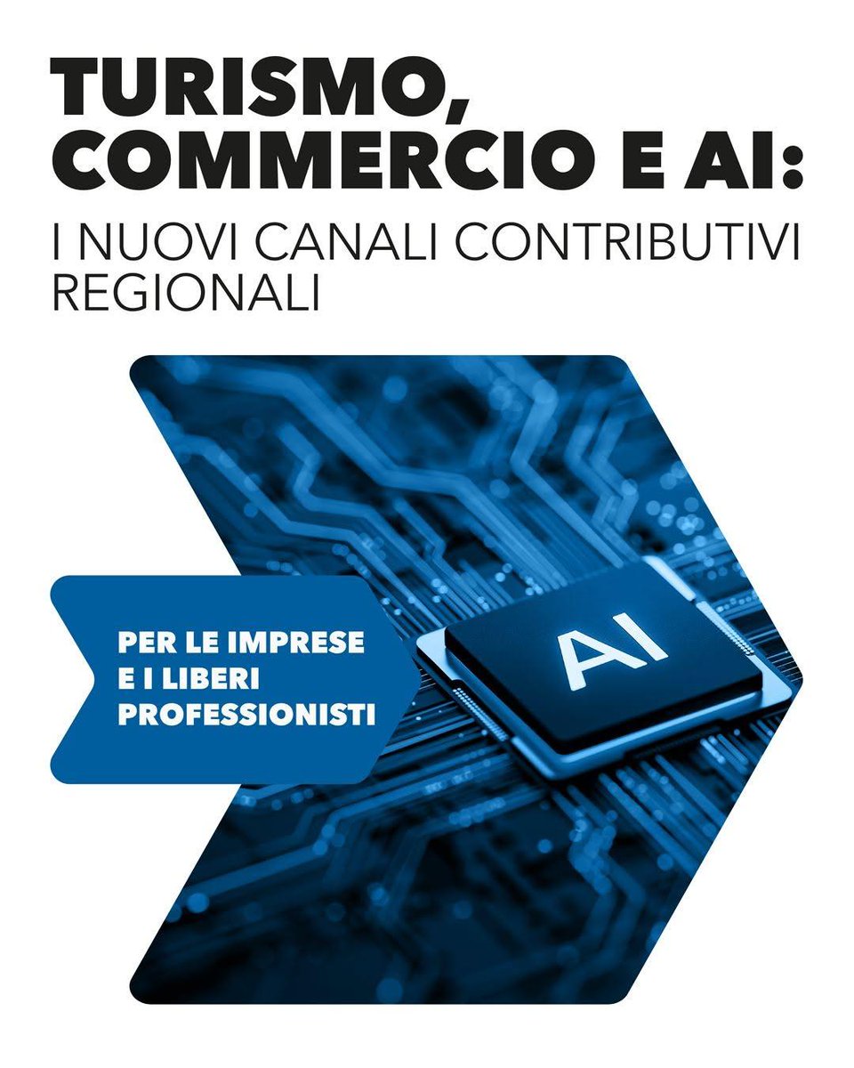 Fvjob's tweet photo. #contributiFVG

Intelligenza Artificiale: contributi per imprese e professionisti del Friuli Venezia Giulia.

🔗 Per informazioni e modalità di presentazione: https://t.co/XOl8ta9XEE

--
MASTERCLASS AI online
4 Luglio 2026
Scopri tutto qui: > https://t.co/ot3OsctJUg https://t.co/CD4FiTiYVq