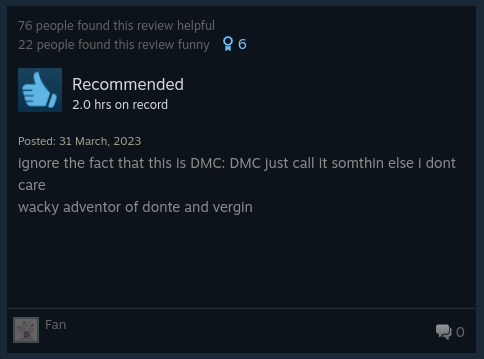 drneotech's tweet photo. @dreyconfetto I get where you're coming from but every game has so many reviews like this, here's some random ones I found in like 2 minutes. And I'd still take it as a positive review too given they've played it for 62 hours and could've written a negative joke review if they didn't like it. https://t.co/0mR4NBWYWe