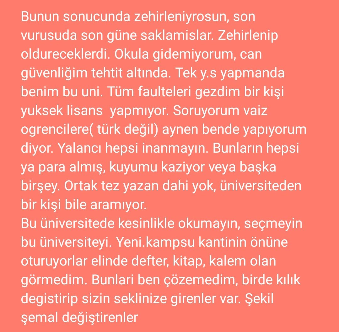 ozelbircocuk's tweet photo. Bu üni. Seçmyin okumayın,mobingin cabası yapıdı bana,bir oldurmedikler kaldı. 
@SozcuEgitim 
@memurlarnet 
@memurpostasi 
@Hurriyet 
@milliyet 
@YenicagGazetesi 
@tcbestepe 
@cumhuriyetgzt1 
@ogretmenlersyfs 
@Fenerbahce 
@GalatasaraySK 
@BirGun_Gazetesi 
@Besiktas 
@evrenselgzt https://t.co/SGWZxNcW6U