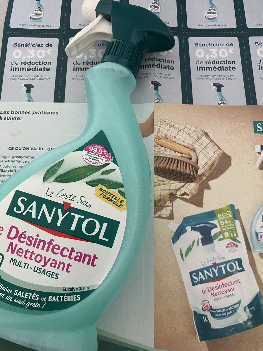 Eau_Givree's tweet photo. Le geste sain avec @Sanytol , le spray multi-usages idéal pour le nettoyage du quotidien, sans effort, sans détergeant, écologique pour un environnement sain. merci #trndfrance #sanytollover #sanytoltoutdanslamaison #sanytolno1 #produitoffert 👌👍👌👍 https://t.co/W01b0xfBOo