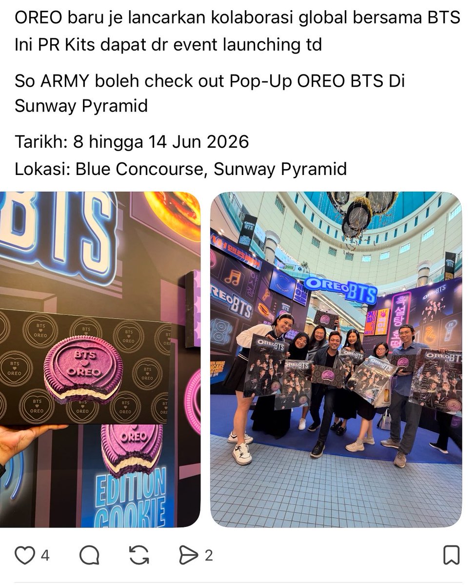 JaeJinFanboy's tweet photo. Daripada bagi BTS OREO kat influencer tah siapa2 ni baik bagi kat real ARMY. ☠️ https://t.co/86IXNHe9EL