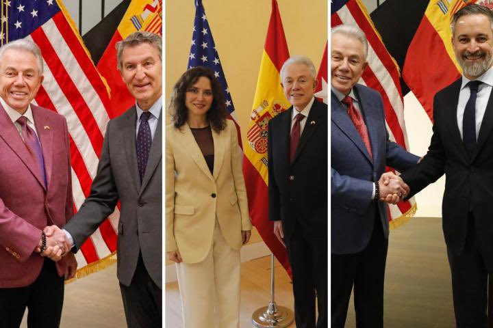 CLH2023's tweet photo. No entiendo que después de que EEUU haya confabulado con la derecha española desde su embajada para derrocar al gobierno de España, no llamemos a consulta a su embajador o que directamente no rompamos relaciones diplomáticas https://t.co/G0YtnTjtZ9