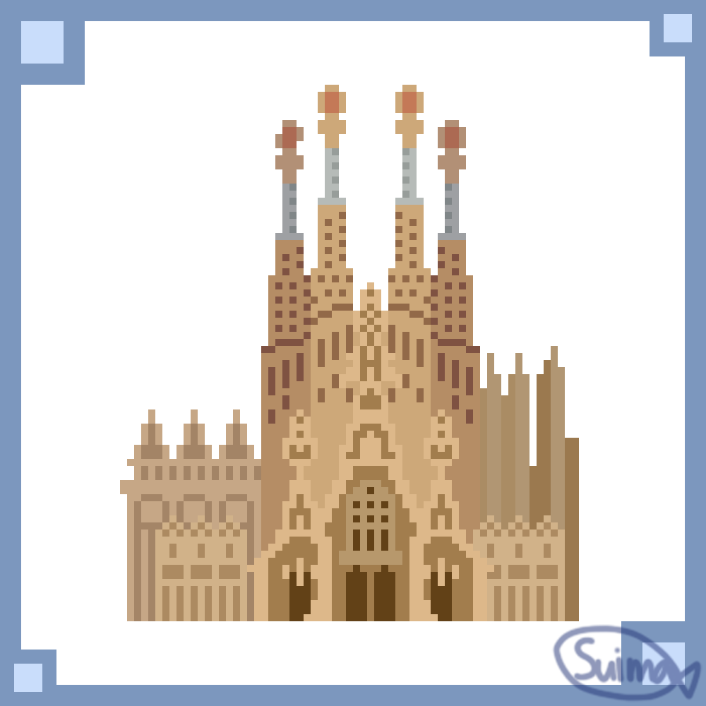 suima23715's tweet photo. サグラダ・ファミリア
#ドット絵 #pixelart https://t.co/XV5WIJWOhX