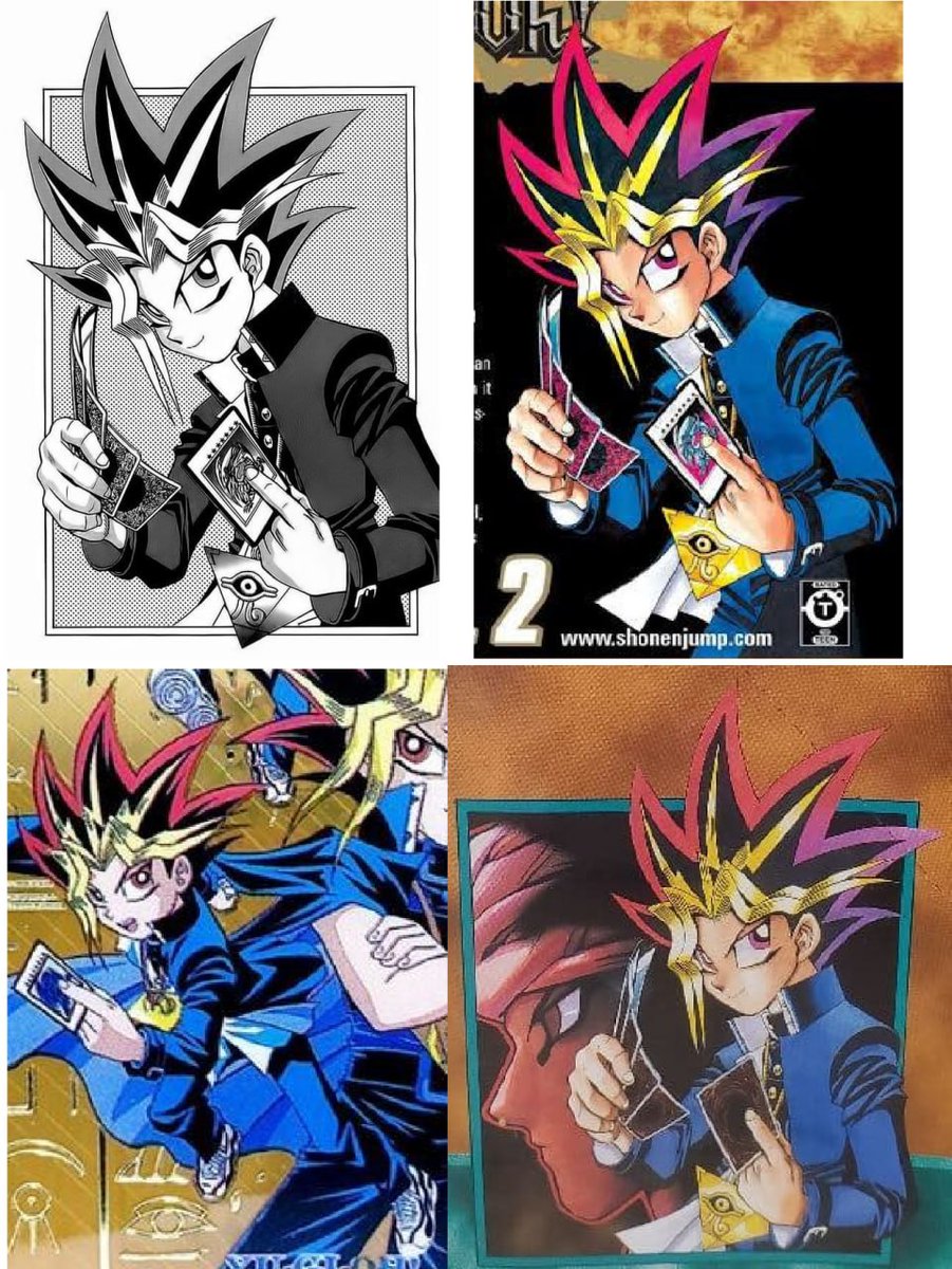 YuseiFudo292501's tweet photo. Blue-Eyes White Dragon in Dark Yugi/Yami Yugi hand's in Yu-gi-oh! Chapter 010 &amp; Yu-gi-oh! Zero Official Art and Shadi in Yu-gi-oh! Duel Monsters Booster Pack 05 https://t.co/lWFcCCfB0t