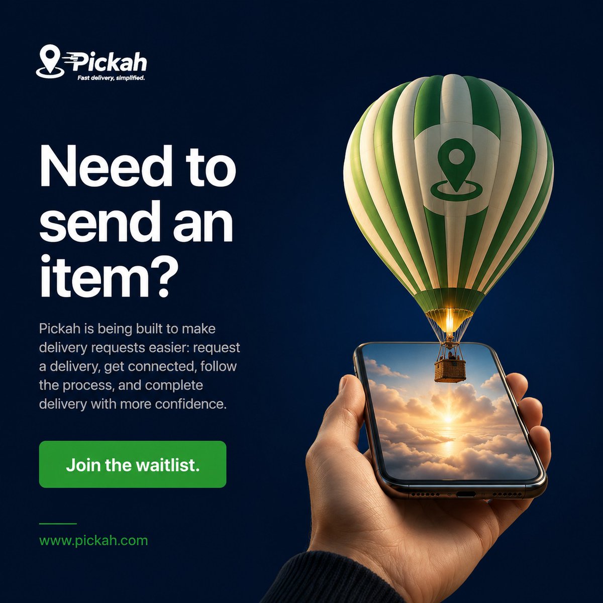 Pickahapp's tweet photo. Need to send an item? Pickah is being built to make delivery requests easier.
Save this if you run an online business.
#pickah #deliverynigeria #fastdelivery https://t.co/zJXiJLJiAZ