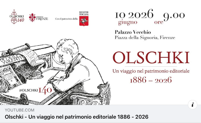 davisandc's tweet photo. Celebrati ieri nel Salone dei Cinquecento di Palazzo Vecchio i 140 anni della Casa Editrice Leo S. Olschki.
Fondata nel 1886, Olschki continua a essere un punto di riferimento per la cultura, la ricerca e gli studi umanistici, in Italia e nel mondo.
https://t.co/RG0Br8gHST https://t.co/pIJpMqJIkW