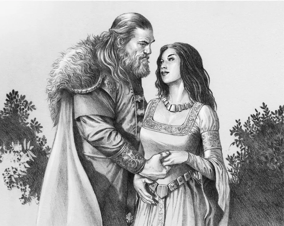 SkeptSlav's tweet photo. The whole "romance" between Black Aly and Cregan Stark sucks so much it genuinely made me question whether it actually came from GRRM in the first place https://t.co/kRG1y5yU8m