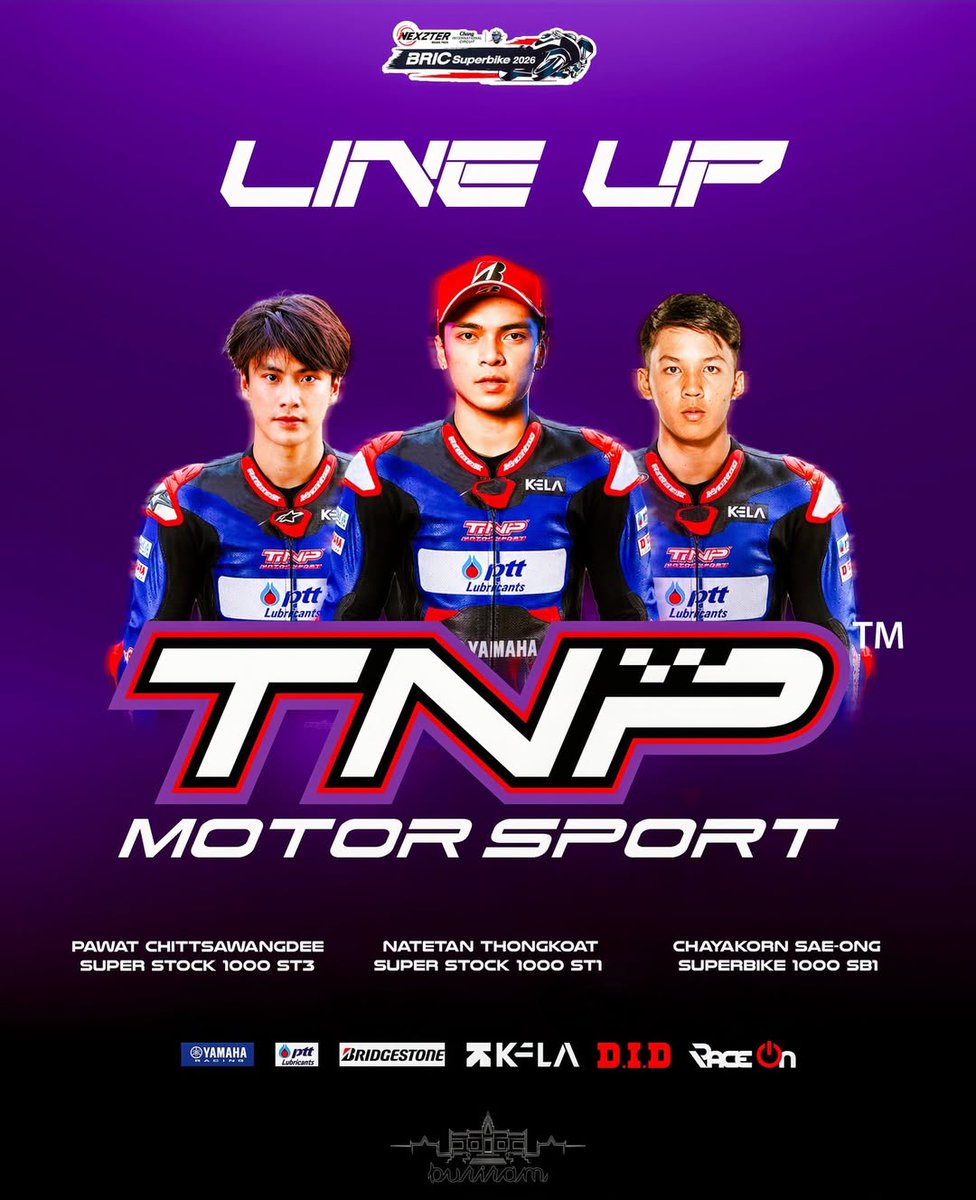 TrendsPawat's tweet photo. [11.06.2026] tnpmotorsport IG post 

🏍

@ohmpawatt #ohmpawat #โอมภวัต
#BRICSBK2026
#NEXZTERBRICSuperbike2026 https://t.co/GrkFlAiCgu