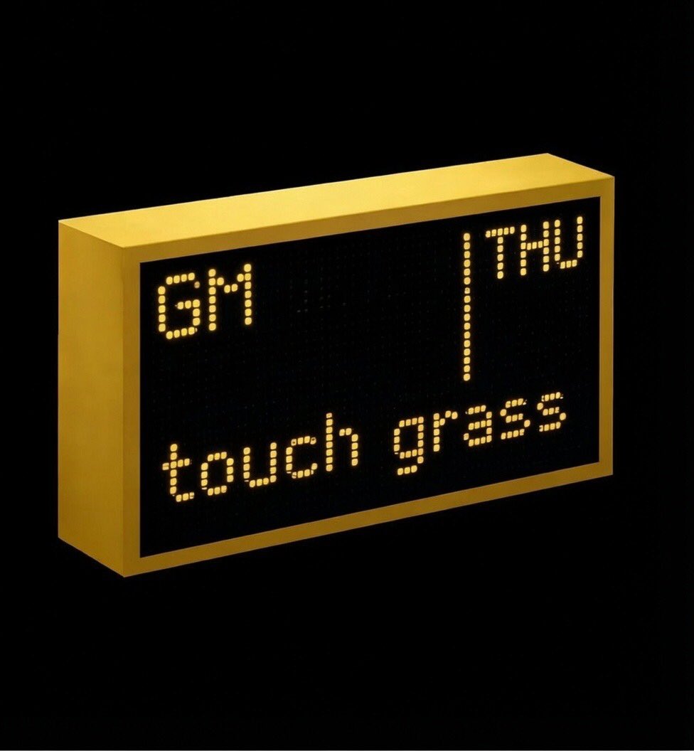 Collecttor_vibe's tweet photo. Gm NFT Collectors, ☕️

Do you touch grass on Thursday? https://t.co/lOe0kaR8Af