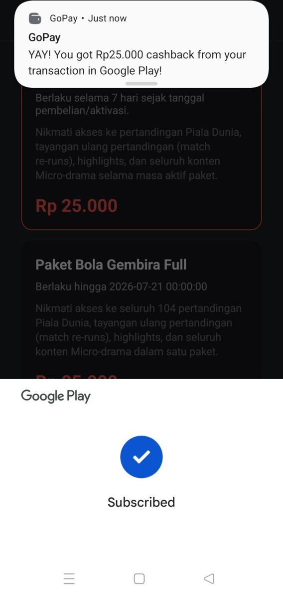 sindiayfe's tweet photo. pildun bentar lagi masa ga tau cara nonton bola gratis, dengan cara transaksi paket bola gembira di gopay kalian bisa nikmatin pertandingan piala dunia secara gratis #FOLAPLAYGOPAY https://t.co/7ALjV2ONul