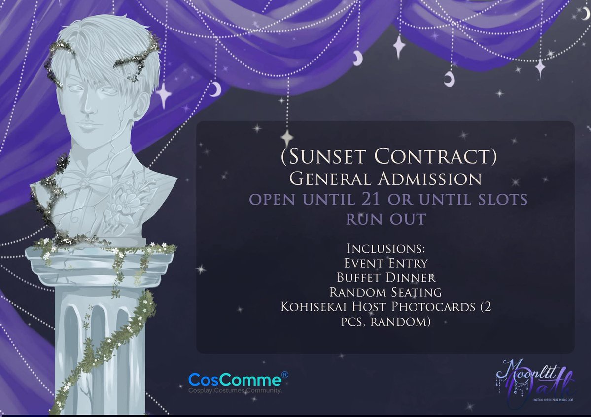 KohisekaiTeam's tweet photo. We have decided to extend the registration for the Sunset Contract (General Admission tier) ONLY !!

Register here: https://t.co/ef8NqOHP61

Pre-Order link: 
https://t.co/oXBDb5P7PV

📍: Cebu Family Suites | June 27, 2026 (Saturday)
#lads #loveanddeepspace https://t.co/K66d15suOK
