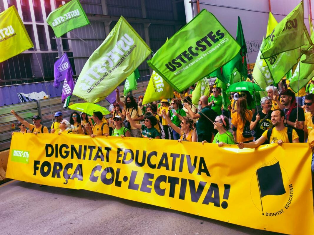 USTECSTEs's tweet photo. 🟢 Nous objectius i pla per a la lluita: #Dignitat educativa, força col·lectiva.

🔥 No és un punt final, és un “continuarà”. 🔥

🔗COMUNICAT: https://t.co/lY3zQIiggy

#EmergenciaEducativa https://t.co/ptQMjt9D98
