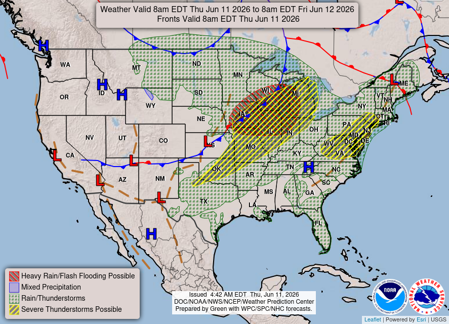 MaconMedia's tweet photo. Weather and News Briefing for Thursday, June 11, 2026

https://t.co/8OtK1isJyZ

• FMostly sunny, hot and humid, chance of storms
• Texts show local GOP leader accusing state officials of ‘trying to strong arm’ polling location vote [NC Local] 

#WNCnews #MaconWeather https://t.co/7I3al4pvS9