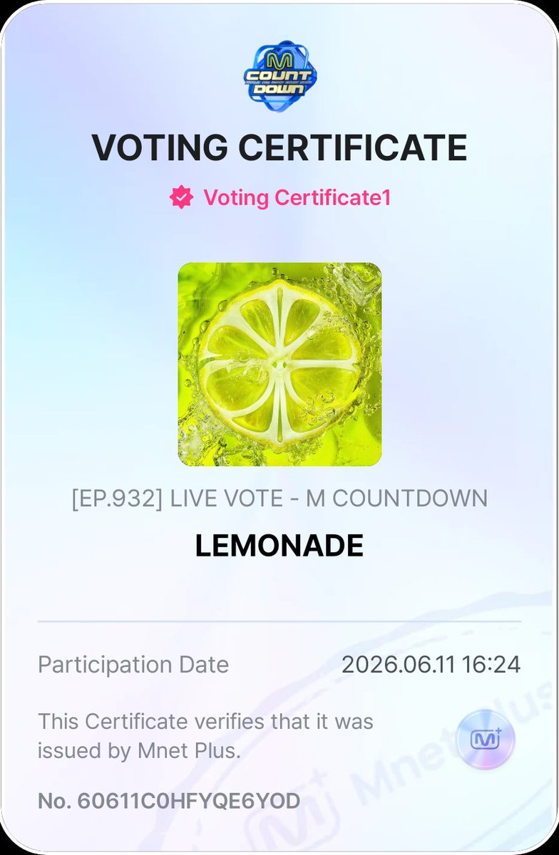 AESPAINAUNION's tweet photo. Memanggil semua MYne buat buka Mnetplus app skarang dan live vote Lemonade ⚠️ https://t.co/cukySSXpN5