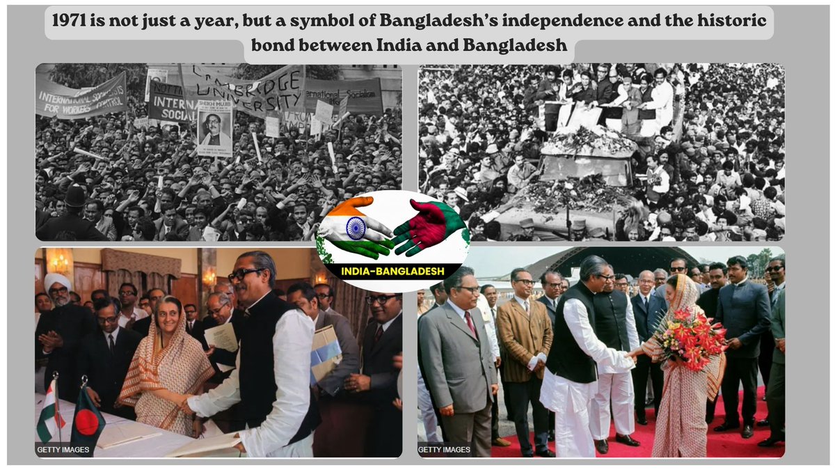 TinaRoy42001's tweet photo. Should the 1971 war be remembered merely as the #IndiaPakistan War or as #BangladeshLiberationWar?
For #Bangladesh, 1971 was not just a military conflict — it was a historic struggle for freedom, identity and nationhood.
#IndiaBangladesh #History #zee5 #MetaXCleanMax #Modiji https://t.co/ivzwd3P118