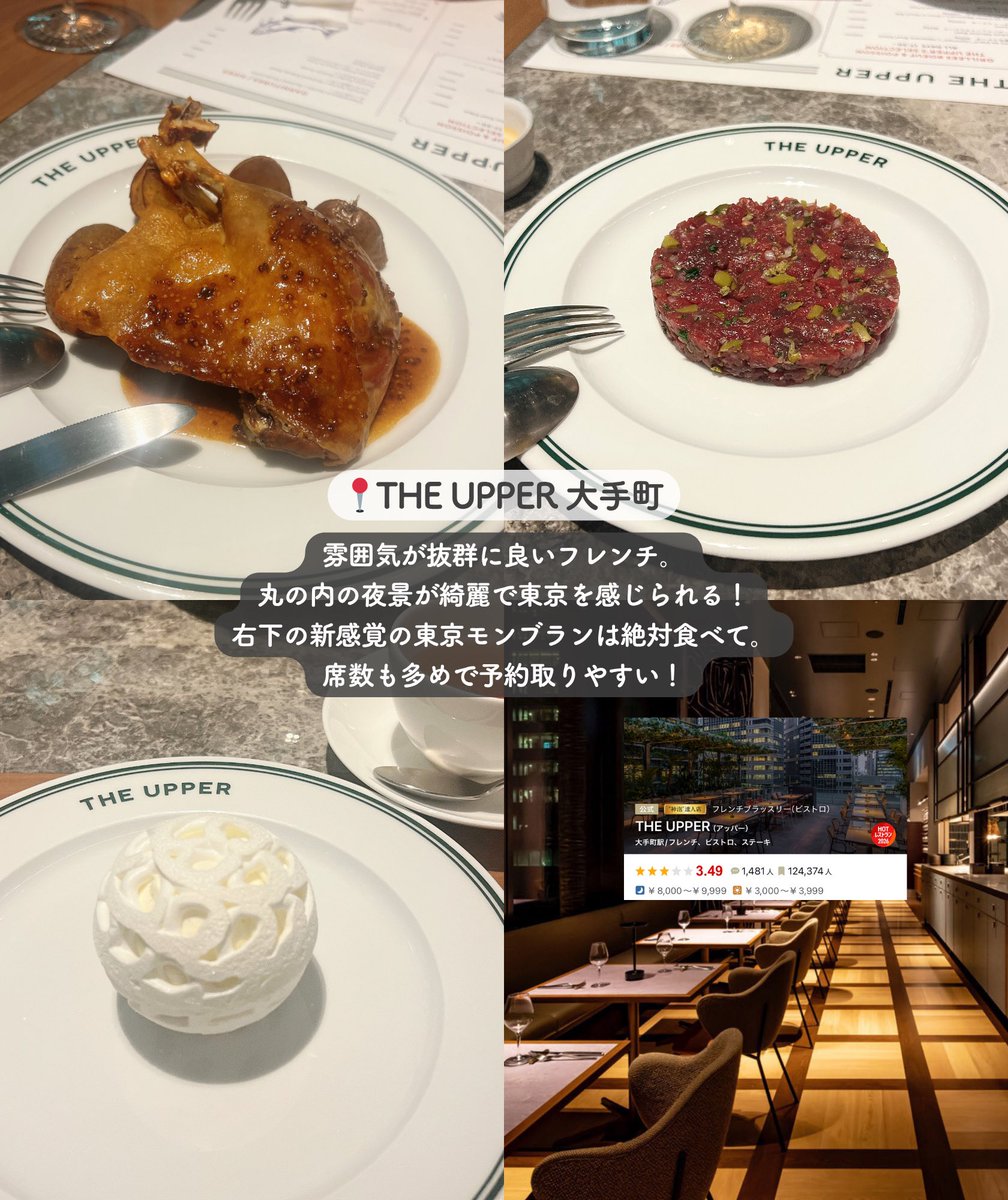 Yumekaho5680's tweet photo. おしゃれ女子会の店選びは東京生まれ東京育ちの私に任せてください！！！！幾度となく女子会してきたよ！これは丸の内編！ https://t.co/oLrGg8N5N2
