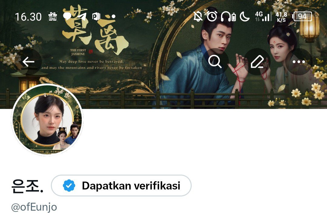 ofEunjo's tweet photo. @bailuh selamat untuk drama baru nya, oppa dan unnie! semoga drama nya sukses besar, dapet banyak cinta dari penonton semuanya, semoga bOOM! di banyak negara yaaah! >____<

#MoLi #TheFirstJasmine 
#莫离 #白鹿 #丞磊
#BaiLu #ChengLei https://t.co/9eWtcm56Y0