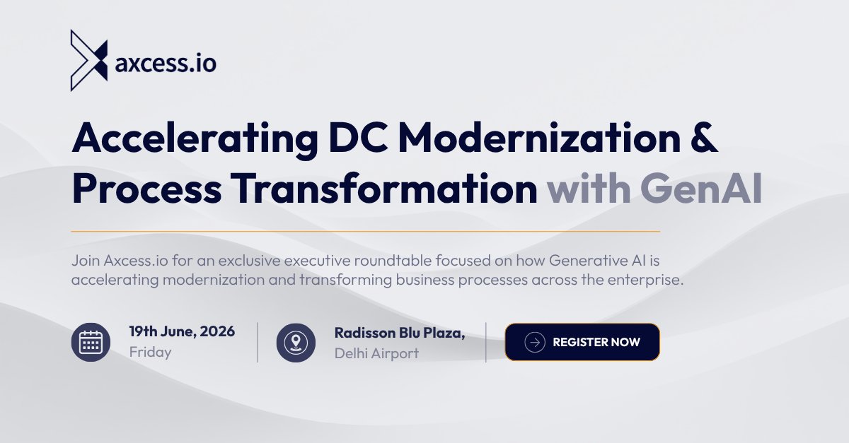 axcessio's tweet photo. Accelerating DC Modernization & Process Transformation with GenAI
Register: https://t.co/0GveureOVe
#Axcessio #GenAI #DigitalTransformation #ApplicationModernization #CloudTransformation #ArtificialIntelligence #BusinessTransformation #EnterpriseTechnology #Automation #AWS https://t.co/MTnawwvRYX