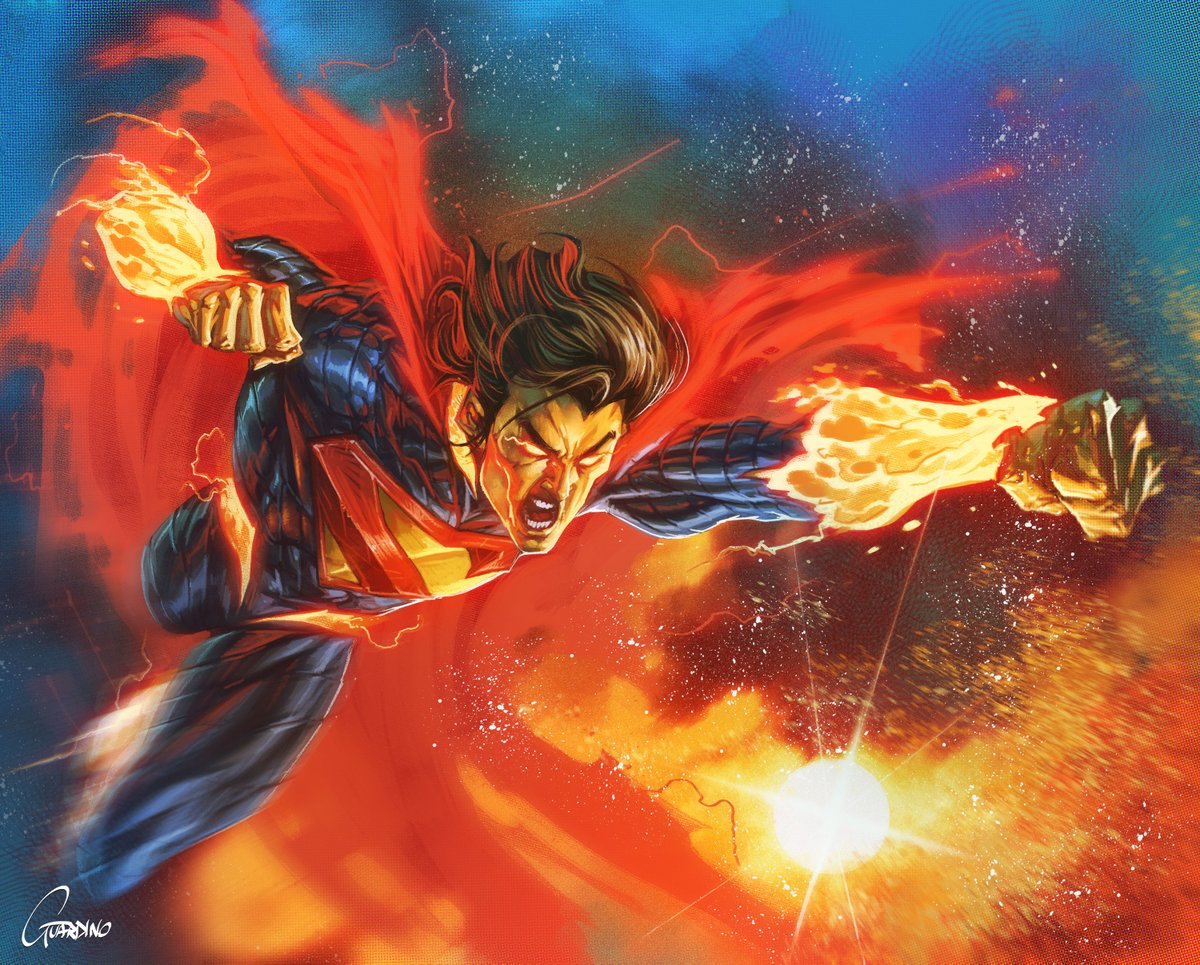 TGuardinian's tweet photo. This is my first time trying my hand at drawing an Absolute Superman!
I have to admit, he’s a fascinating character… and I really should draw DC characters more often. https://t.co/kEJsW1kLAK