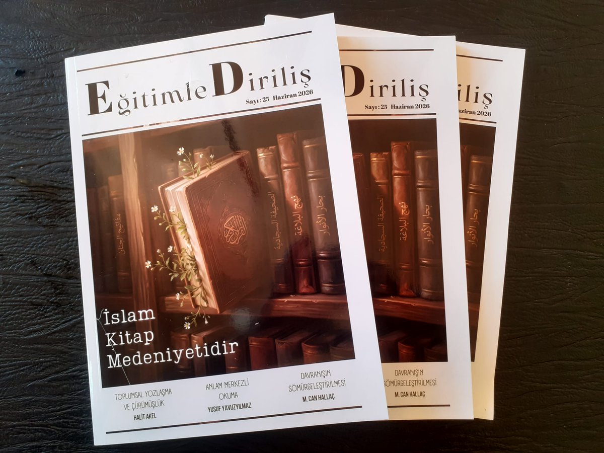 egitimdirilis's tweet photo. "İslam Kitap Medeniyetidir" dosya konulu yeni 25.sayımız çıktı. Biruni Külliyesi'nden temin edilebilir https://t.co/pInQxuepDT