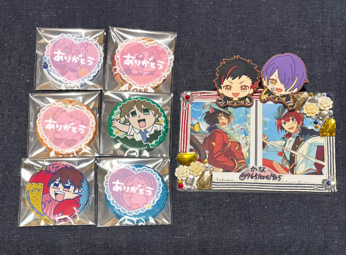 譲渡】あんスタ ぶくスタ グリッター缶バッジ 譲: 翠 千秋 求:定価＋