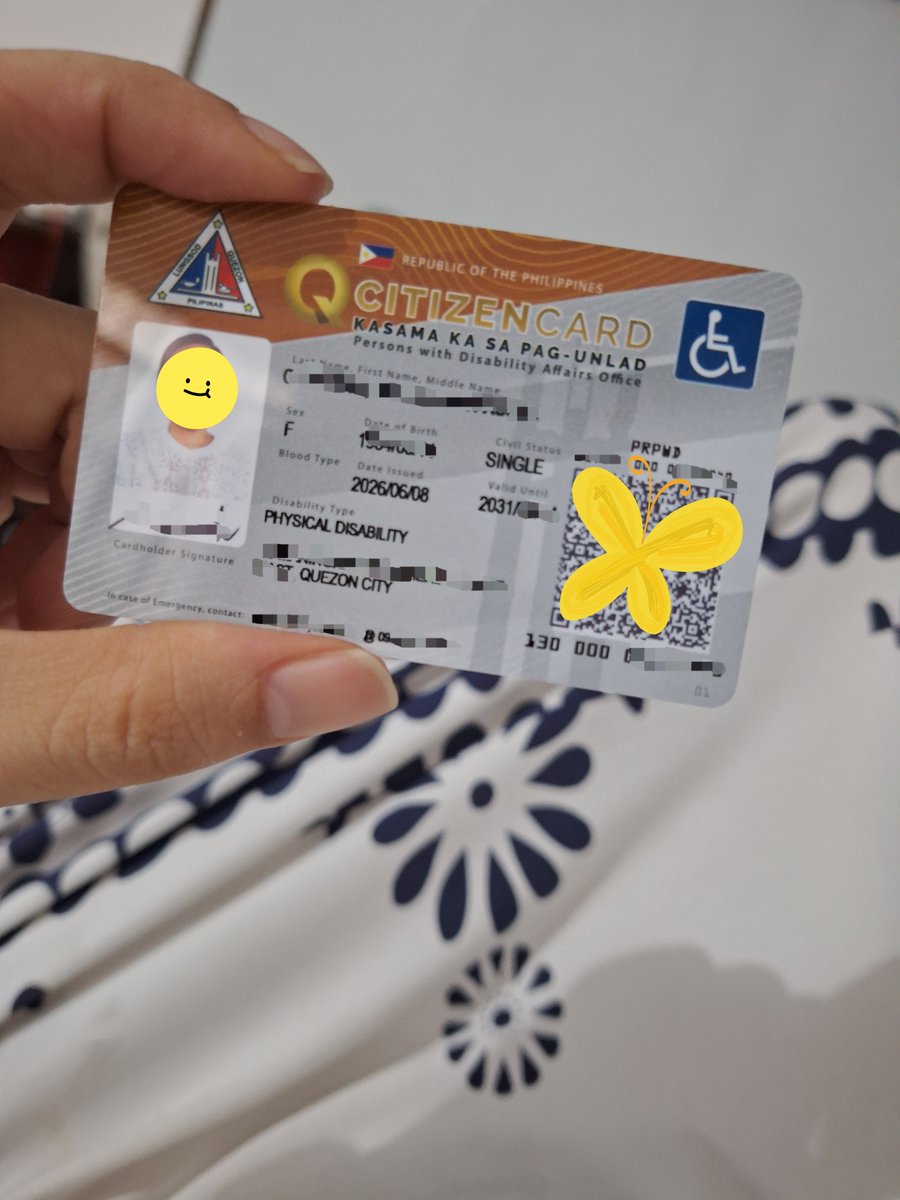 spraxi's tweet photo. Finally got my PWD ID after 6 months. If you're based in QC and need to renew/apply, it's better to do it in person. You'll probably wait for a few hours siguro, pero at least hindi 6 months 😖 https://t.co/WnbNatvbsB