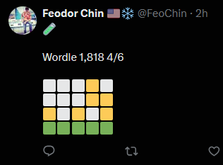 chip_ow's tweet photo. everyone loves to talk about how active emre's VA is on here when i've been watching zenyatta's VA post his wordle scores on here for the past 2 years https://t.co/k2Nsd3ONQb