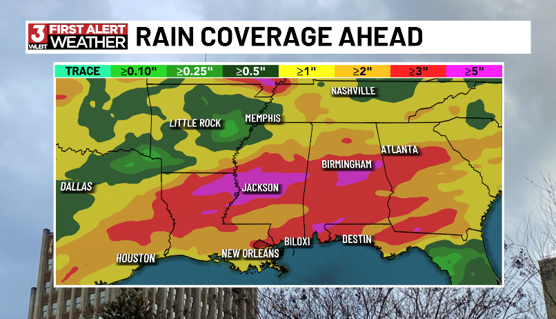ChaseFranksWx's tweet photo. A Heat Advisory is in effect Friday and Saturday as heat index values approach 105°. Stay hydrated and limit outdoor activities during peak afternoon heat. ☀️🥵

⛈️ Rain chances increase Sunday, with widespread showers and storms expected Monday through Wednesday.

#mswx @WLBT https://t.co/HJLyMVHVwj