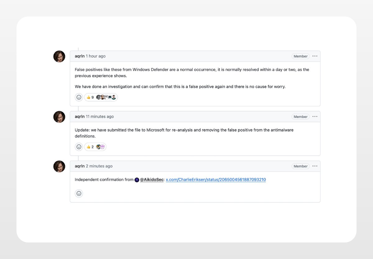 prisma's tweet photo. We investigated reports that Microsoft Defender was flagging Prisma CLI v7.8.0 on Windows.

This is confirmed to be a false positive, with no cause for concern. The file has been submitted to Microsoft for re-analysis. https://t.co/iADnlPoRF8