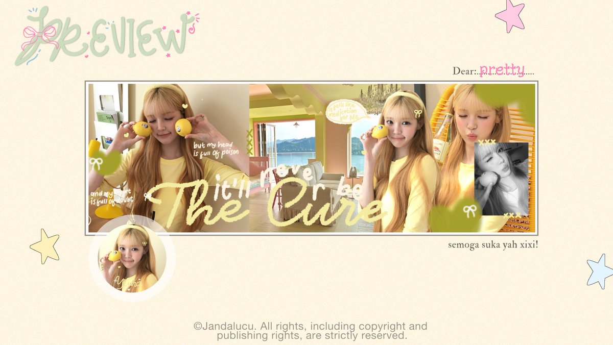 faeyetales's tweet photo. mohon bantu repost ya🧚💛

aku ada ready layout H2H Yuha Carmen Ian Juun ⭐️🍋
🍋 12.000
🍋 dm / tele 
thank you! #zonauang https://t.co/qahk6kuSI7